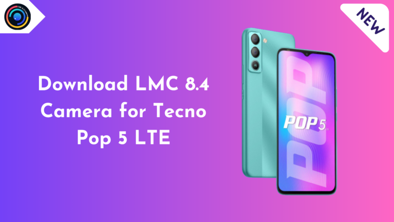 LMC 8.4 Camera for Tecno Pop 5 LTE