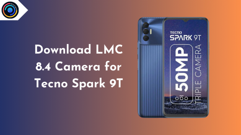LMC 8.4 Camera for Tecno Spark 9T
