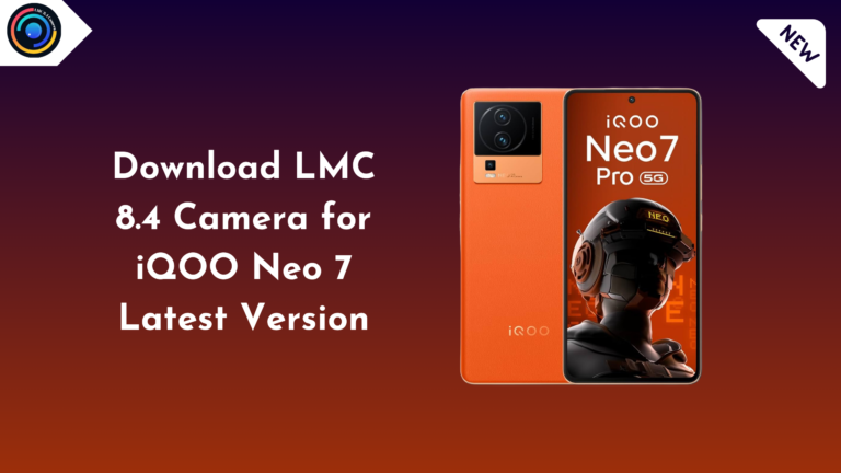 LMC 8.4 Camera for Vivo X90